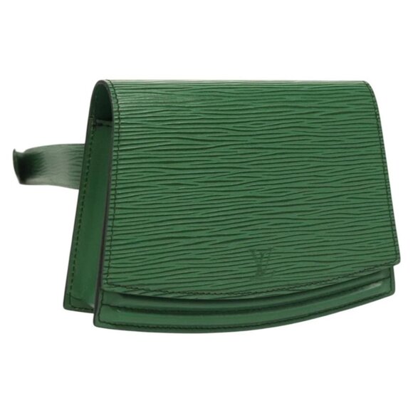 LOUIS VUITTON Epi Pochette Ceinture Tilshit Waist Bag Green M52604 Auth - Picture 4 of 16